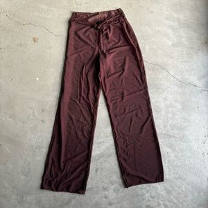 Brown mesh swim coverup pants